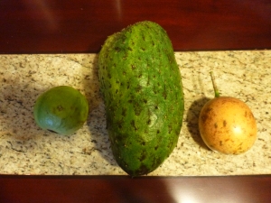 Guava, Guanabana, and Passion Fruit